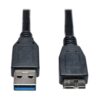 a245bcca25267b096c05909252414775-1 Tripp Lite series USB 3.0 SuperSpeed Device Cable (A to Micro-B M/M) Black, 1 ft. (0.31 m)