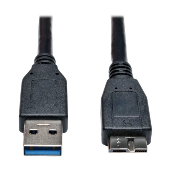 a245bcca25267b096c05909252414775-1 Tripp Lite series USB 3.0 SuperSpeed Device Cable (A to Micro-B M/M) Black, 1 ft. (0.31 m)