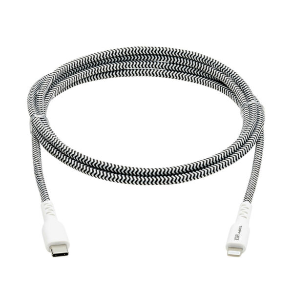 Tripp Lite series Heavy-Duty USB-C to Lightning Sync/Charge Cable, MFi Certified - M/M, USB 2.0, 3 ft. (0.91 m)