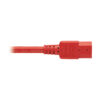 Tripp Lite series Heavy-Duty PDU Power Cord, C13 to C14 - 15A, 250V, 14 AWG, 6 ft. (1.83 m), Red