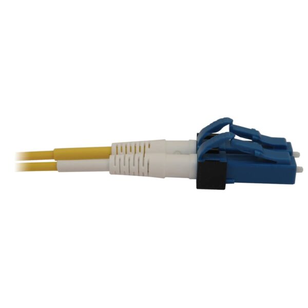 Tripp Lite series 400G Duplex Singlemode 9/125 OS2 Switchable Fiber Optic Cable (LC/UPC M/M), LSZH, Yellow, 5 m (16.8 ft.)