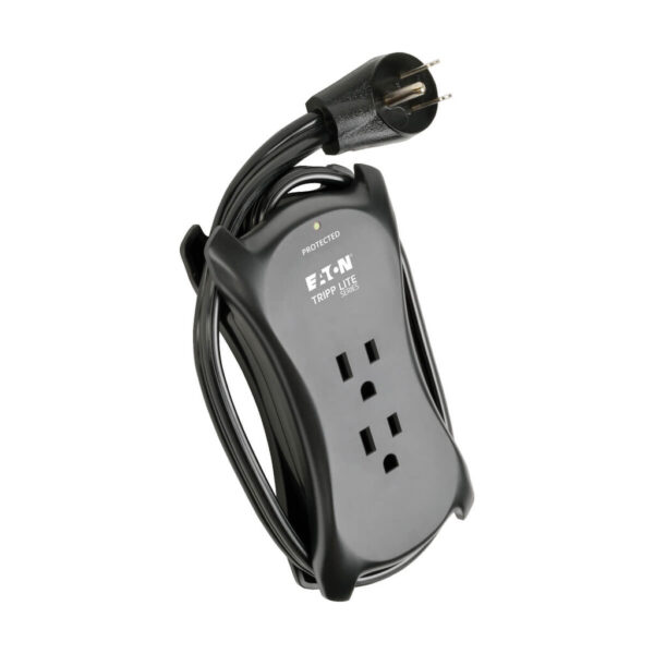 a2d49619bf577369212ea3e1fb927883 Tripp Lite series Protect It! 3-Outlet Travel-Size Surge Protector - 5-15R Outlets, 2 USB Ports, 5-15P Input, 1050 Joules, Black