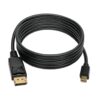 a30d8b6a02993dedb1055256e23f0083 Tripp Lite series Mini DisplayPort to DisplayPort Adapter Cable, 4K 60 Hz (M/M), DP Latching Connector, Black, 6 ft. (1.8 m)