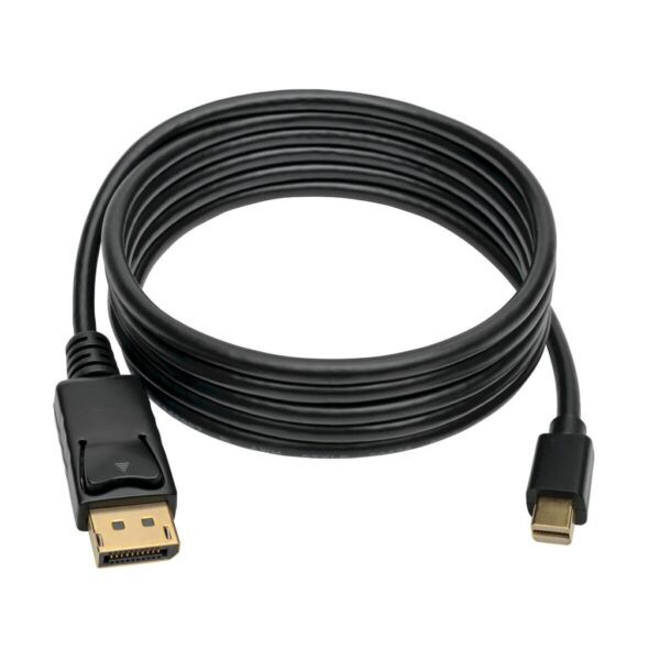 a30d8b6a02993dedb1055256e23f0083 Tripp Lite series Mini DisplayPort to DisplayPort Adapter Cable, 4K 60 Hz (M/M), DP Latching Connector, Black, 6 ft. (1.8 m)