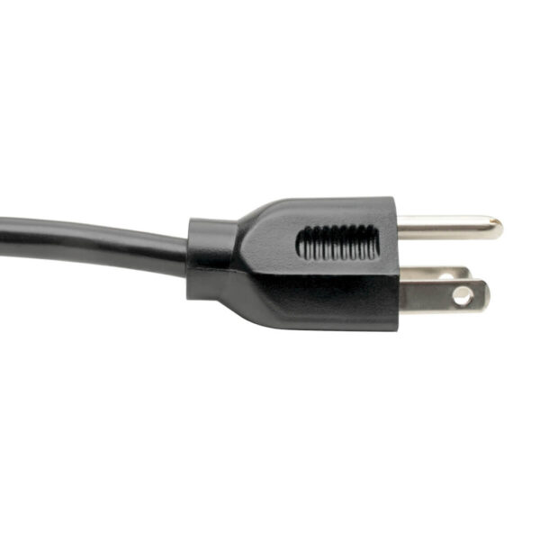 Tripp Lite series Computer Power Cord, NEMA 5-15P to Right-Angle C13 - 10A, 125V, 18 AWG, 14 ft. (4.27 m), Black