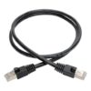a34cf8dc7dd2f0fc3d51bbaabdcffaa9 Tripp Lite series Cat6a 10G Snagless Shielded STP Ethernet Cable (RJ45 M/M), PoE, Black, 3 ft. (0.91 m)