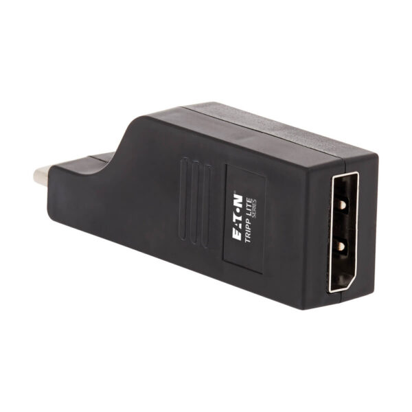 a36480a8fb27b3c72fcc8d9963083e43 Tripp Lite series USB-C to DisplayPort Vertical Adapter (M/F) - USB 3.1, Gen 1, Thunderbolt 3, 4K @ 60 Hz, Black