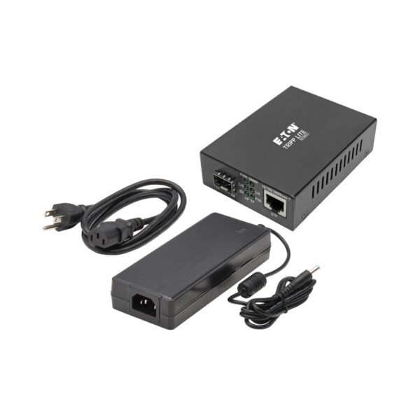 a3a6e4b68671cec03872c39795434bb1 Tripp Lite series Gigabit SFP Fiber to Ethernet Media Converter, POE+ - 10/100/1000 Mbps