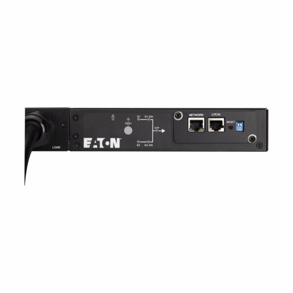 a3bd37a695c16cf5fd6adb141566d963-2 Eaton eATS Network-Metered Automatic Transfer Switch, 1U, Dual C20 16A Inputs, 8x C13 and 1x C19 Outlets - EATS220