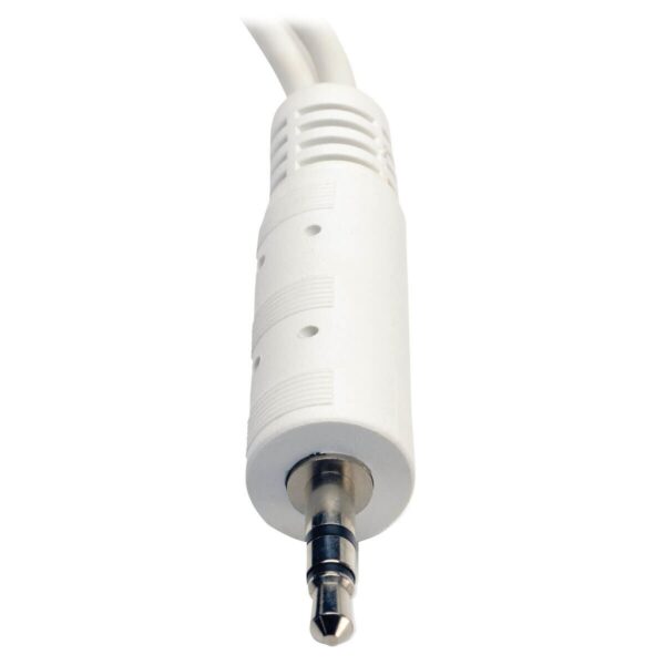 a3c24930805a7673b9ed48172f33953a Tripp Lite series 3.5mm Mini Stereo Cable adapter Y Splitter for Speakers and Headphones (M to 2x F) White, 6-in. (15.24 cm)