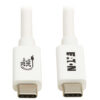 Tripp Lite series USB4 20Gbps Cable (M/M) - USB-C, 4K 60 Hz, 240W PD Charging, White, 2 m (6.6 ft.)