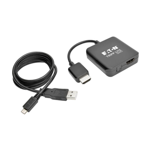 Tripp Lite series 4K HDMI Audio De-Embedder/Extractor with TOSLINK and 3.5 mm Stereo Output, 5.1 Channel, HDCP, 4K 30Hz, 6-in. (15.24 cm)