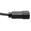 Tripp Lite series PDU Power Cord, C13 to C14 - 10A, 250V, 18 AWG, 2 ft. (0.61 m), Black