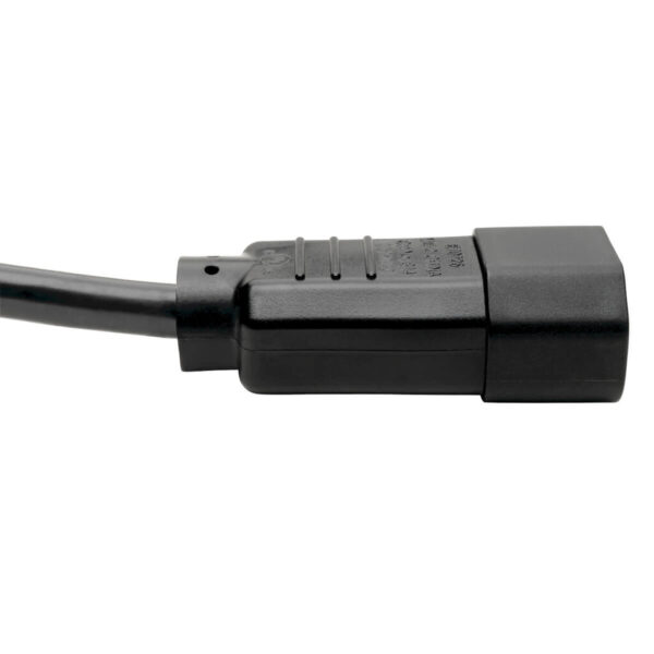 Tripp Lite series PDU Power Cord, C13 to C14 - 10A, 250V, 18 AWG, 2 ft. (0.61 m), Black