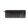 Tripp Lite series 6-Outlet Surge Protector with 4 USB Ports (4.2A Shared) - 6 ft. (1.83 m) Cord, 900 Joules, Black