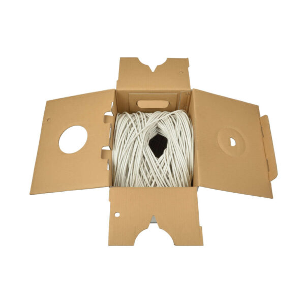 Tripp Lite series Cat5e 350 MHz Solid Core (UTP) PVC Bulk Ethernet Cable - White, 1000 ft. (304.8 m), TAA