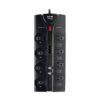 Tripp Lite series Protect It! 12-Outlet Surge Protector, 8 ft. (2.43 m) Cord, 2880 Joules, Tel/Modem/Coaxial Protection