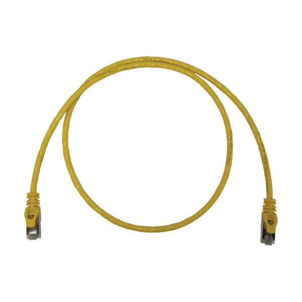 a4e7f492176b7a8c0b9156aed11dba42 Tripp Lite series Cat6a 10G Snagless Shielded Slim STP Ethernet Cable (RJ45 M/M), PoE, Yellow, 3 ft. (0.9 m)