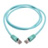 a4f75debd4248ccbb0712900464cfb8a Tripp Lite series Cat6a 10G Snagless Shielded STP Ethernet Cable (RJ45 M/M), PoE, Aqua, 5 ft. (1.52 m)