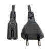 Tripp Lite series European Computer Power Cord, C7 to Schuko, 2.5A, 250V, 18 AWG, 6 ft. (1.83 m), Black