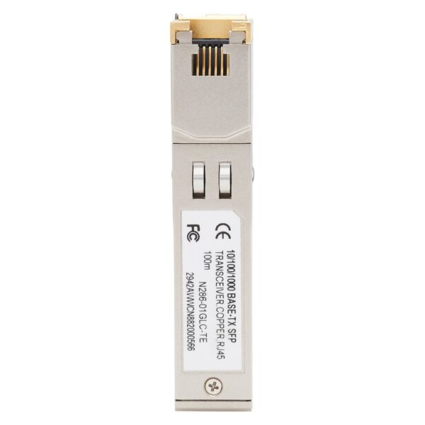 a50a775b66ef0fe0abb8966449c5b91b Tripp Lite series Cisco-Compatible GLC-TE SFP Transceiver - 10/100/1000Base-TX, Copper, RJ45, Cat6, 328.08 ft. (100 m)