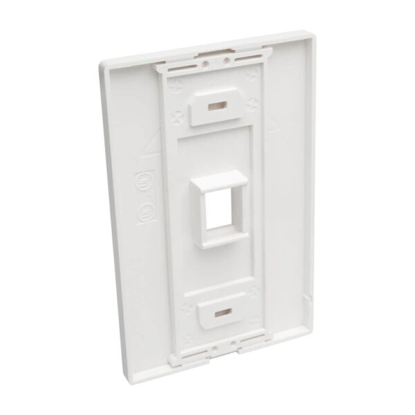 a538eda161e7c40f466560be75d0eab7 Tripp Lite series 1-Port Keystone Single-Gang Faceplate, White, TAA