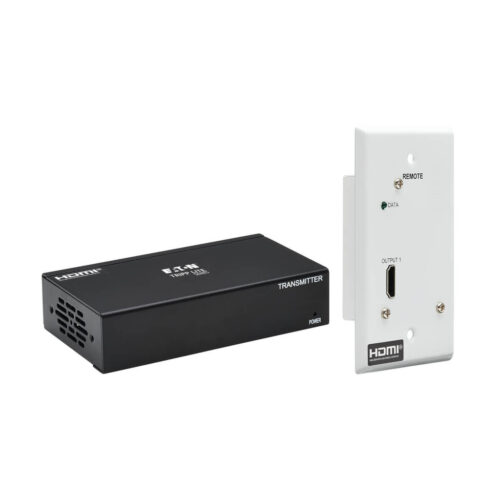 Tripp Lite DisplayPort to HDMI over Cat6 Extender Kit, Box Transmitter/Wall Plate Receiver, 4K 60 Hz, PoC, HDCP 2.2, 230 ft., TAA - B127A-1A1-BDFH