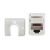Tripp Lite series Cat6a Keystone Jacks, 25 Pack - 4PPoE Compliant, 110/Krone, 568A/B, RJ45 Ethernet, White, TAA