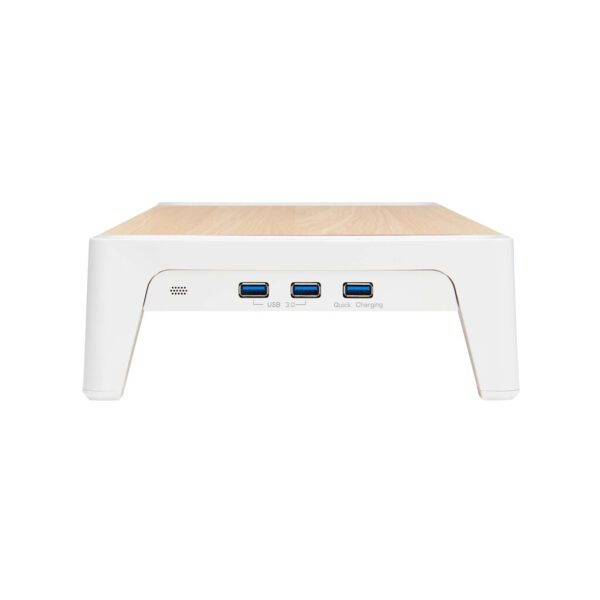 a5ba60f17431fbecda4b9277bda341f0 Tripp Lite series Monitor Riser for Desk - Wood Top, USB-A Charge and Data Ports