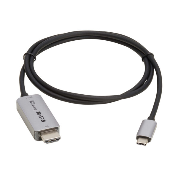 Tripp Lite series USB-C to HDMI Active Adapter Cable (M/M) - 8K 60 Hz, 4K 144 Hz, HDR, 4:4:4, HDCP 2.3, Black, 3 ft. (0.9 m)
