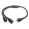 a62608e2b4aa38f4bcffb6a7e55a88f1 Tripp Lite Power Extension Cord/Splitter, NEMA L6-20P to 2x NEMA L6-20R Y Splitter, Heavy-Duty, Locking - 20A, 250V, 10 AWG, 1 ft., Black - P039-001-2