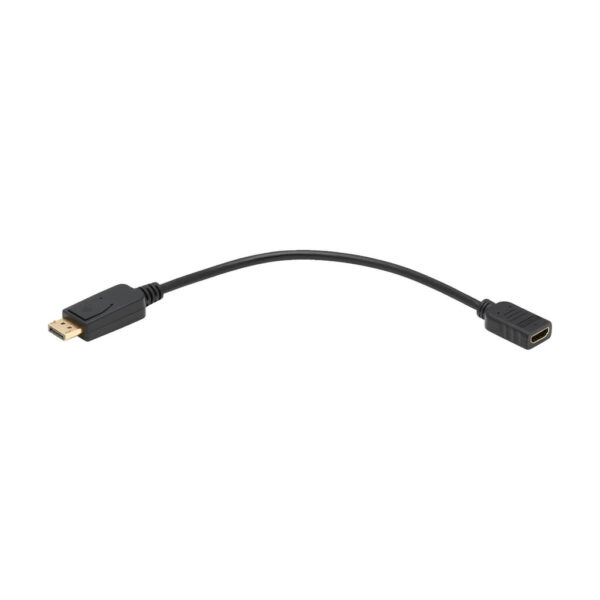 Tripp Lite series DisplayPort to HDMI Video Adapter Video Converter (M/F), HDCP, Black, 1 ft.