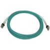 Tripp Lite series 400G Multimode 50/125 OM3 Switchable Fiber Optic Cable (Duplex LC-PC M/M), LSZH, Aqua, 6 m (19.7 ft.)