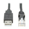 a64c29d9c3d8c1f1f6c99377c74242f6 Tripp Lite series USB-A to RJ45 Rollover Console Cable (M/M) - Cisco Compatible, 250 Kbps, 6 ft. (1.83 m), Black