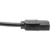 Tripp Lite series Piggyback Extension Cord, NEMA 5-15P/5-15R to C13 - 13A, 125V, 16 AWG, 6 ft. (1.83 m), Black