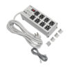 Tripp Lite series Isobar 8-Outlet Surge Protector, 12 ft. Cord with Right-Angle Plug, 3840 Joules, Diagnostic LEDs, Tel/Fax/Modem, Metal