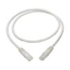 Tripp Lite series Cat6 Gigabit Molded (UTP) Ethernet Cable (RJ45 M/M), PoE, White, 3 ft. (0.91 m)