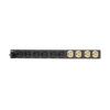 Tripp Lite series Isobar 12-Outlet Network Server Surge Protector, 15 ft. (4.57 m) Cord, 3840 Joules, Diagnostic LEDs, 1U Rackmount