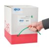 Tripp Lite series Cat6 Gigabit Solid Core Plenum-Rated UTP CMP PVC Bulk Ethernet Cable, Green, 1000 ft. (304.8 m), TAA
