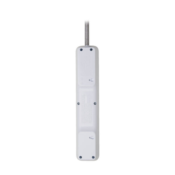 Tripp Lite 7-Outlet Surge Protector, 6 on Strip + 1 on Detachable Charger Plug, 2 USB (2.4A Shared), 900 Joules, 6 ft. Cord, 5-15P, White - TLP616USB