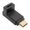 a76b50734f4223299eabd576478dd142 Tripp Lite series USB-C Right Angle Adapter (M/F) , USB 3.2 Gen 2 10 Gbps, Thunderbolt 3 Compatible, 60W PD Charging, 4K/30 Hz Video