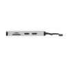 Tripp Lite series USB-C Dock, Dual Display - 4K 60 Hz HDMI, USB 3.x (5Gbps) Hub Ports, GbE, Memory Card, 100W PD Charging, Gray
