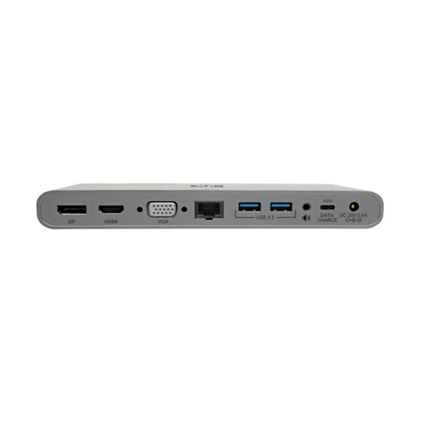 a787d04b737da9a52dec797f396a9020 Tripp Lite series USB-C Dock, Triple Display - 4K HDMI/DisplayPort, VGA, USB 3.x (5Gbps), USB-A/C Hub Ports, GbE, 100W PD Charging, EU/UK Power Supply