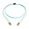 a7bafd399f6877c732506889accd734f Tripp Lite series 10Gb/40Gb/100Gb Duplex Multimode 50/125 OM4 LSZH Fiber Patch Cable (LC/LC), Aqua, 2M (6.6 ft.), TAA