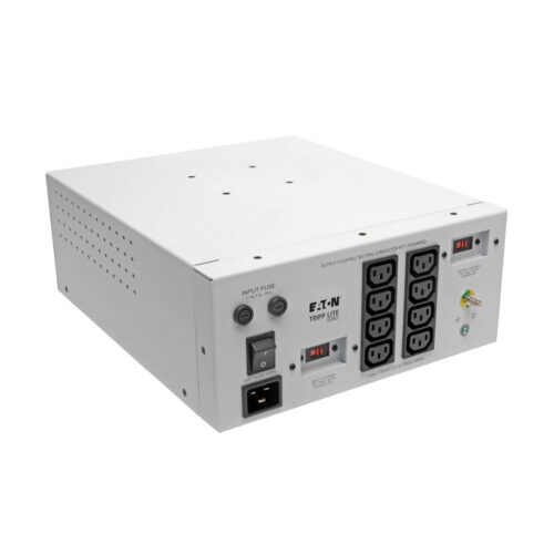 Tripp Lite series Isolator Series Dual-Voltage 115/230V 1800W 60601-1 Medical-Grade Isolation Transformer, C20 Inlet, 8 C13 Outlets, TAA