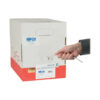 Tripp Lite series Cat5e 350 MHz Solid Core Plenum-Rated (UTP) PVC Bulk Ethernet Cable - White, 1000 ft. (304.8 m), TAA