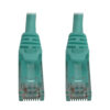 a7dfde5a3ab4b39aec1eae89aa0e8c48 Tripp Lite series Cat6a 10G Snagless Molded UTP Ethernet Cable (RJ45 M/M), PoE, Aqua, 6 ft. (1.8 m)