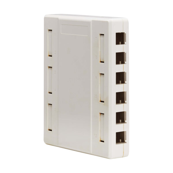 a7fb6764fa974234a7661f8158e41eae Tripp Lite series Surface-Mount Box for Keystone Jacks - 12 Ports, White, TAA