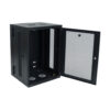 Tripp Lite series SmartRack 18U Low-Profile Switch-Depth Wall-Mount Rack Enclosure Cabinet, Hinged Back