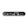a866efc9ecebc63ca89712a748b066f4 Tripp Lite series USB-C Multiport Adapter - HDMI, USB 3.x (5Gbps) Hub Port, Gigabit Ethernet, 60W PD Charging, HDCP, Black
